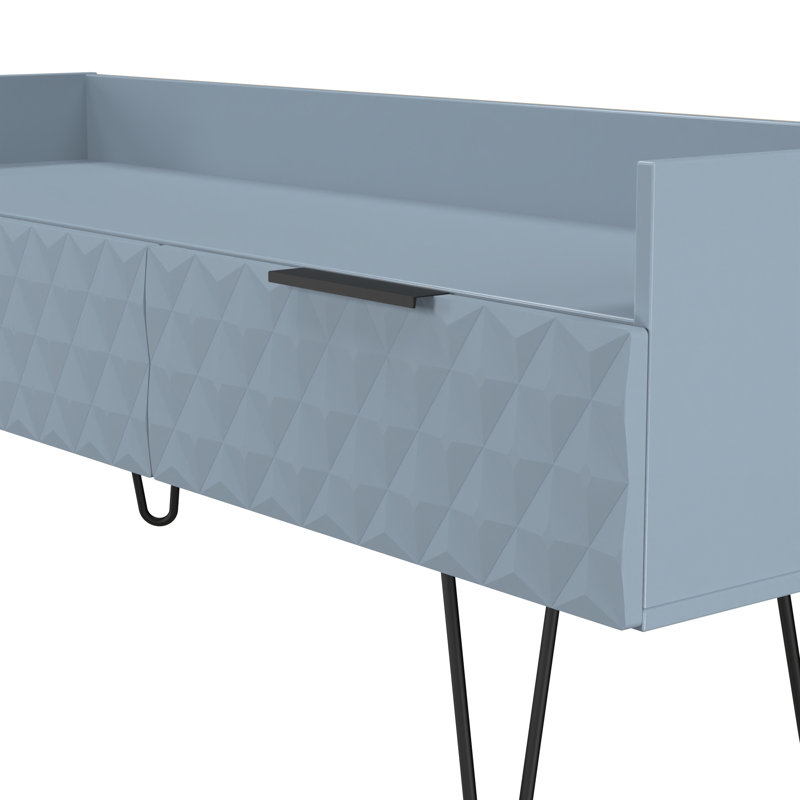 Tarkio 2 Drawer Coffee TV Unit, Blue