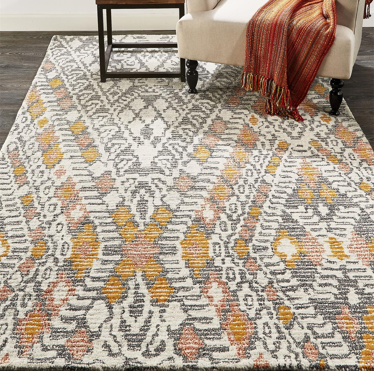 Finn Wool Rug, Rectangle 8' x 11'