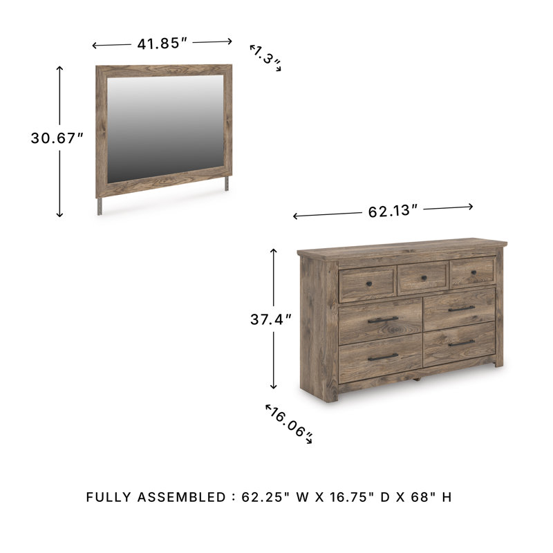 Commode et miroir Keithland