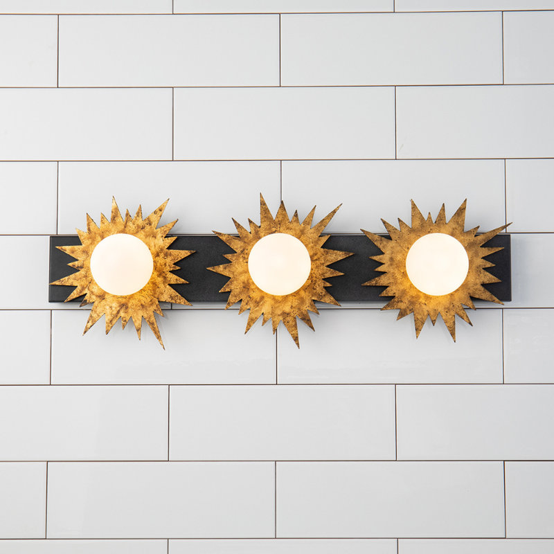 Talant 3 Light Vanity, Matte Black/Gold