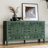 Carved Sideboard with Door and Solid Wood Legs-662281294-649563576