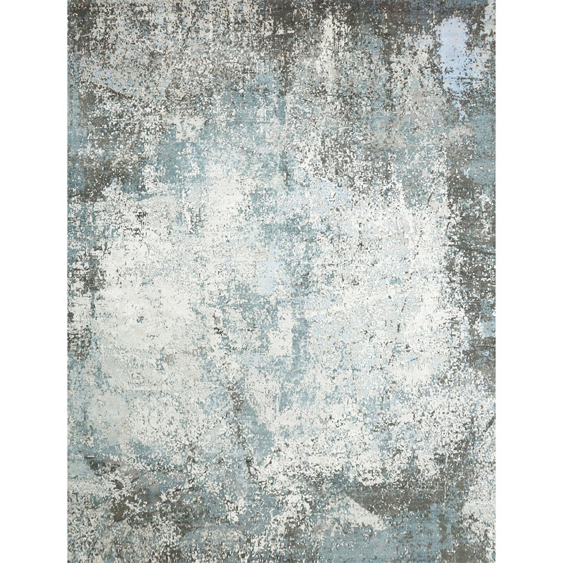 Area Rug in Gray/Charcoal, Rectangle 8' x 10'