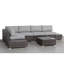 Fully Assembled 4-Seat Rattan Wicker Patio Conversation Set With Cushions