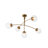 Modern 5-Light Glass Globe Dimmable Chandelier-1085523593