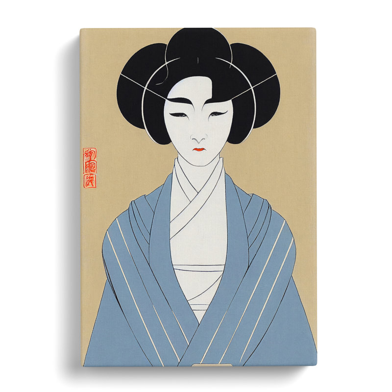 Classic Geisha No.2 - Wrapped Canvas, 60cm H x 40cm W