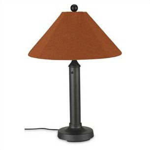 Delapena 36'' Plug-in Outdoor Table Lamp, Bisque, Aruba