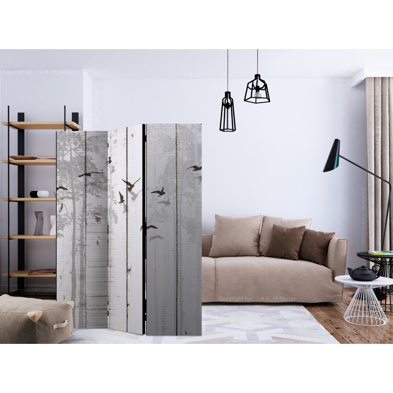 135cm W x 172cm H 3 - Panel One Sided Room Divider Folding Room Divider