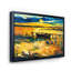 «Boat Pendant Evening Glow At The Lake VI», peinture sur toile-60160812-60160807