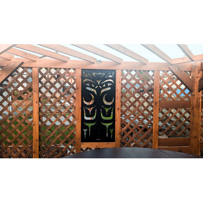 Paravent d'intimité décoratif en forme de hibou en PVC 2 pi x 4 pi