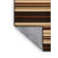  Tapis rayé brun foncé lavable sable-87963509