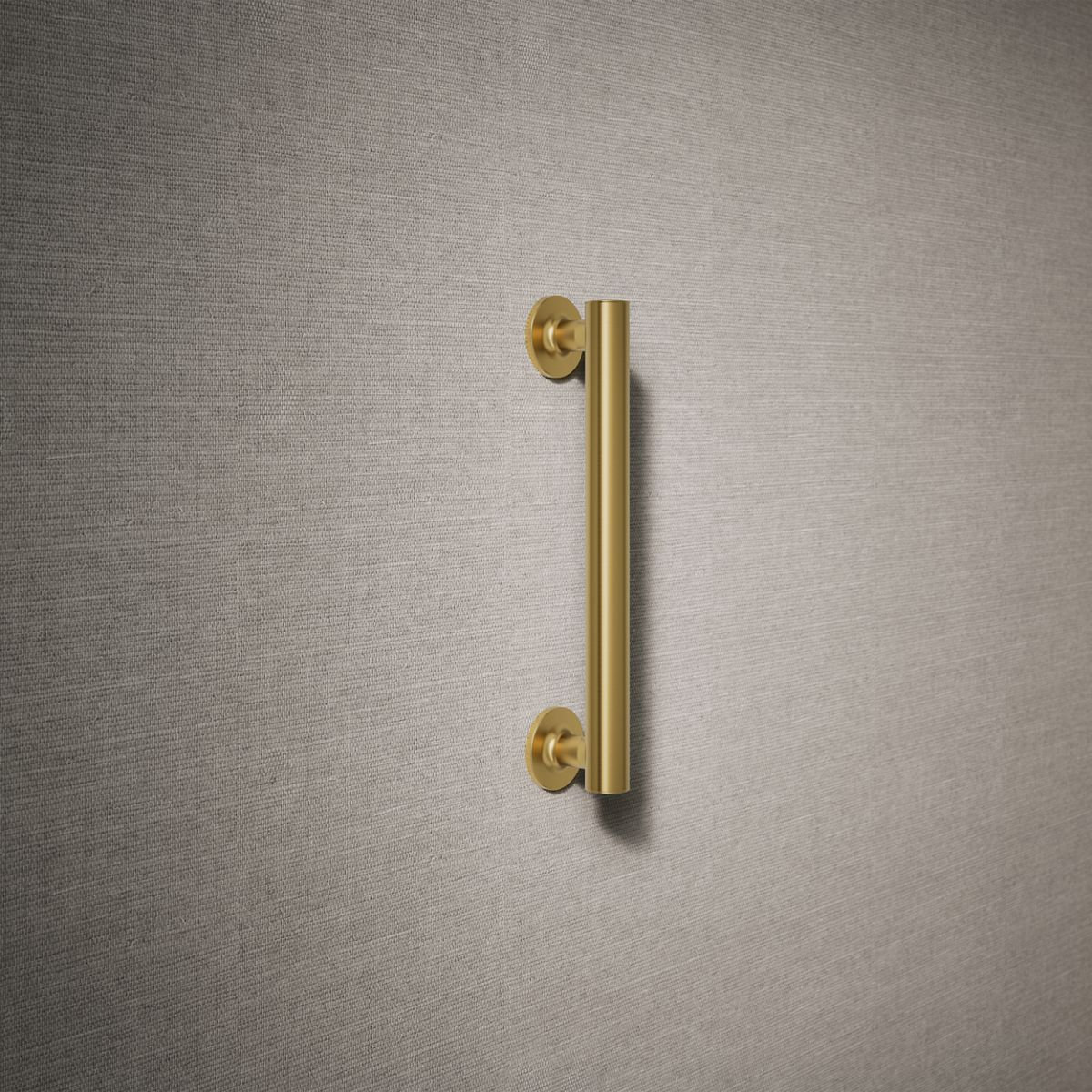 Purist Grab Bar, 12"W, Vibrant Brushed Moderne Brass