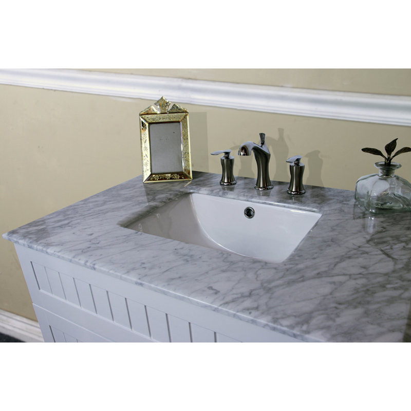 Base de meuble-lavabo simple 31 po seulement, Blanc