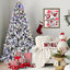 Arbre de Noël PE + PVC flocé-132793542