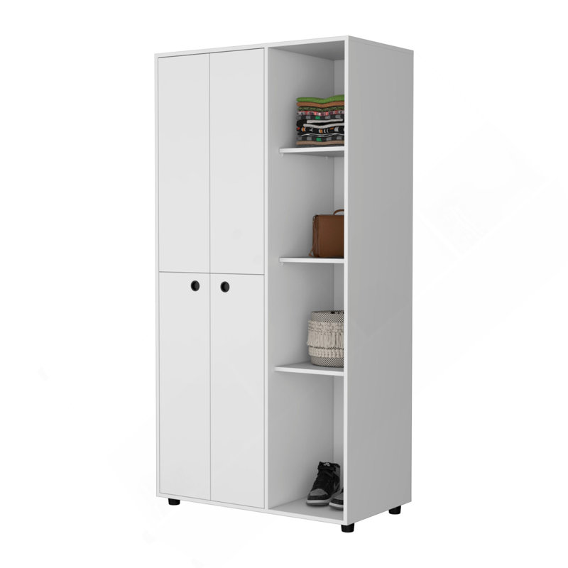Armoire blanche à 1 tiroir