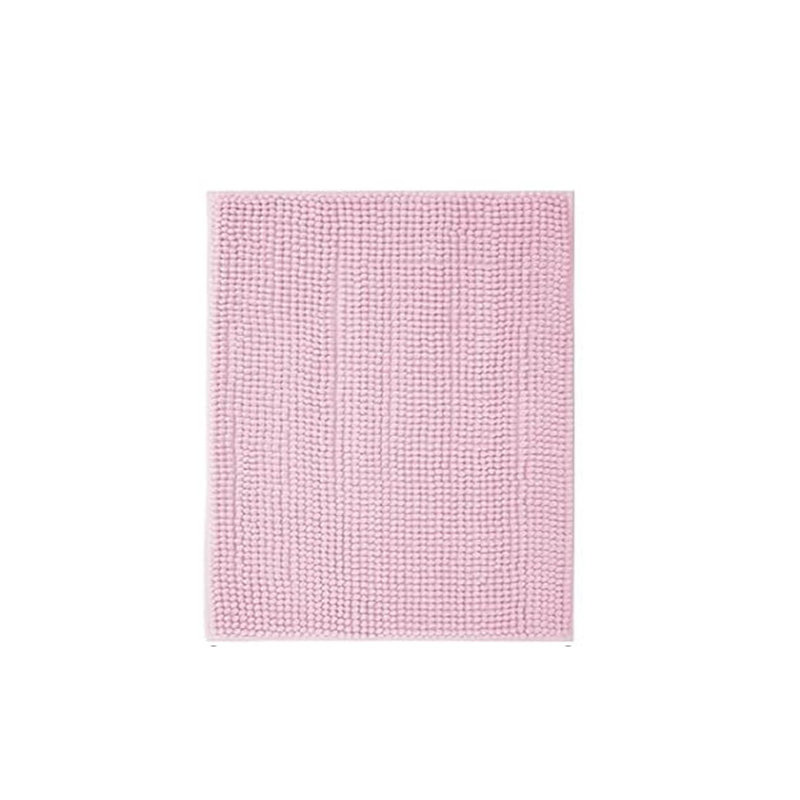 Chenille Non-Slip Bath Mat, Pink