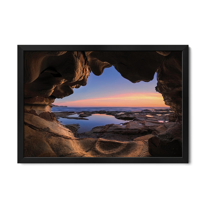 «Sea Cave», affiche encadrée de qualité supérieure par Jingshu Zhu, H 16 po x l 24 po