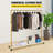 Zanas 59.1'' Rolling Industrial Pipe Clothing Rack