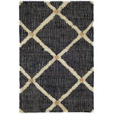 Kali Black Handwoven Jute Rug