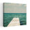 «Coastal Mint Cottage Days I Crop With Blue Clouds», art
