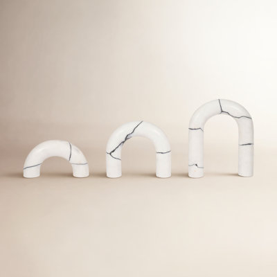 Ophira 3-Piece Genuine Marble Sculpture