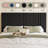 Modern Low-Profile Velvet Upholstered Platform Bed Frame With Headboard-20606717-20606712