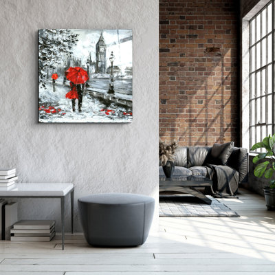 Superbe peinture décorative en verre trempé de 19,7 po x 19,7 po | 100% verre trempé, épaisseur: 0,16 pouce | Impression UV pour des couleurs éclatantes | Parfait pour la décoration intérieure, le salon ou le bureau