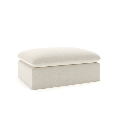 Luna Slipcovered Ottoman And A Half