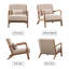 Upholstered Linen Armchair-135456278