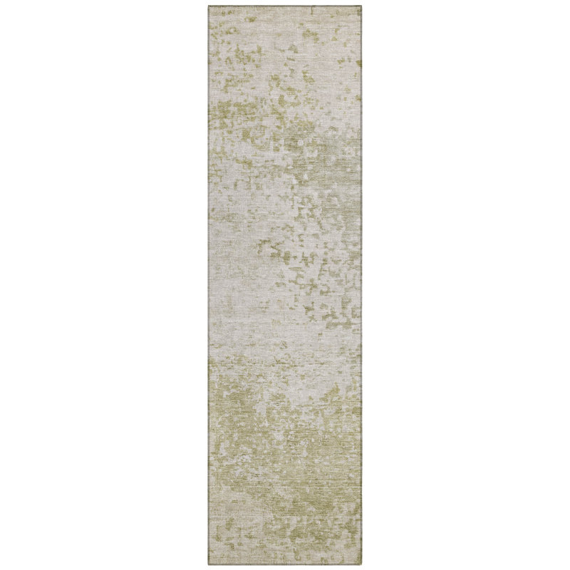 Machine Washable Indoor/Outdoor Xhevrie Beige Rug, Runner 2'3" x 7'6"