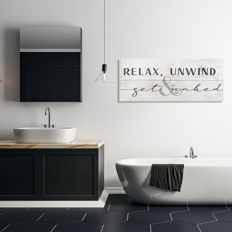 «Relax Détendez-vous et obtenez une phrase charmante» par Daphne Polselli - Art textuel sur toile