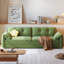 Causeuse-causeuse 100% polyester vert olive-129743311