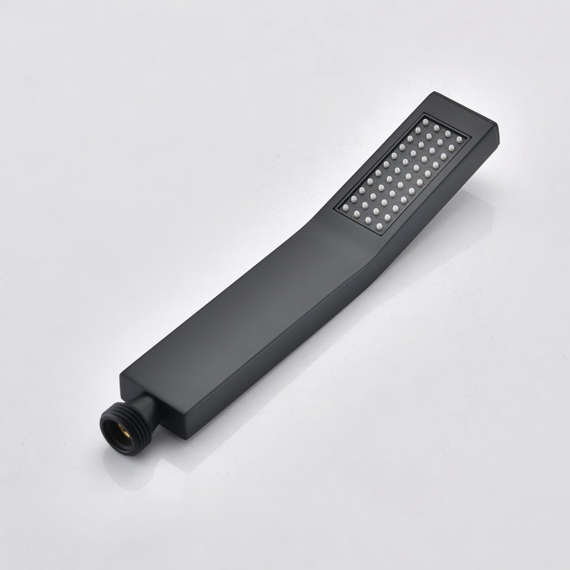 Ceiling Mounted Shower In Matte Black - Handheld & 16" Head High With Treatment Ultra Experience, Matte Black