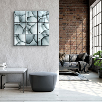 Stunning Decorative Tempered Glass Painting, 23.6 x 23.6 inches | 100% Tempered Glass, Thickness: 0.16 inches | UV Printing for Vibrant Colors | Perfect Wall Art for Home or Office Decor, Modern and Elegant Design