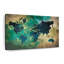 «Aged World Map XXXVII», reproduction sur toile-424568752