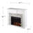 Eseli Electric Fireplace With Faux Stone Surround