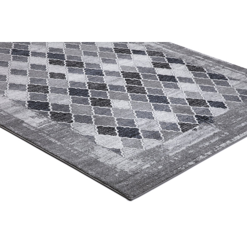 Gris Siena géométrique gris non patiné, Rectangle 5 pi 3 po x 7 pi 3 po