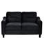 Velours confortable pour le salon, avec, noir, 2 sièges, 2 canapé-lit noir, structure en bois massif, rembourrage