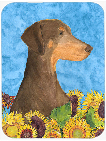 Planche à découper en verre Doberman