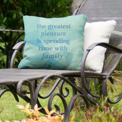 Coussin décoratif intérieur/extérieur pour l’amour et la famille