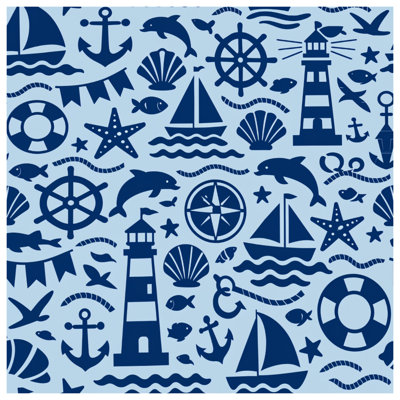 Housses de couette à motif éléments nautiques