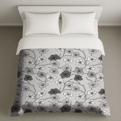 Housses de couette motif cerisier en fleurs