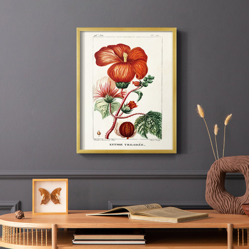 Reproduction encadrée Turpin Tropical Botanicals VII - bois massif, H 10 po x l 8 po