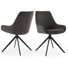Chaise de bureau rembourrée à dossier haut pour bureau et salles de conférence (ensemble de 2)