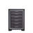 Stylish and Durable Black Chest with Multiple Drawers, Perfect for Organizing and Storing Essentials in Any Room.