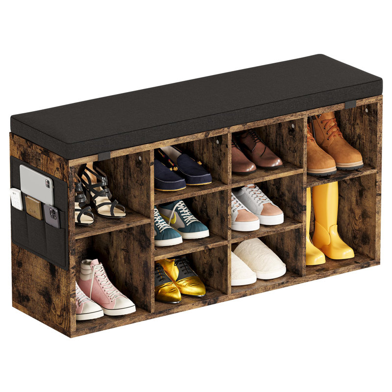 Shoe Storage Bench, Brown