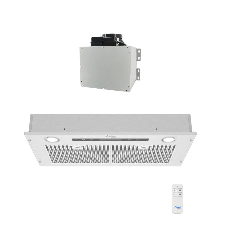 Awoco 30" Stainless Steel 800 CFM Ducted (Vented) Insert Range Hood with Mesh Filter