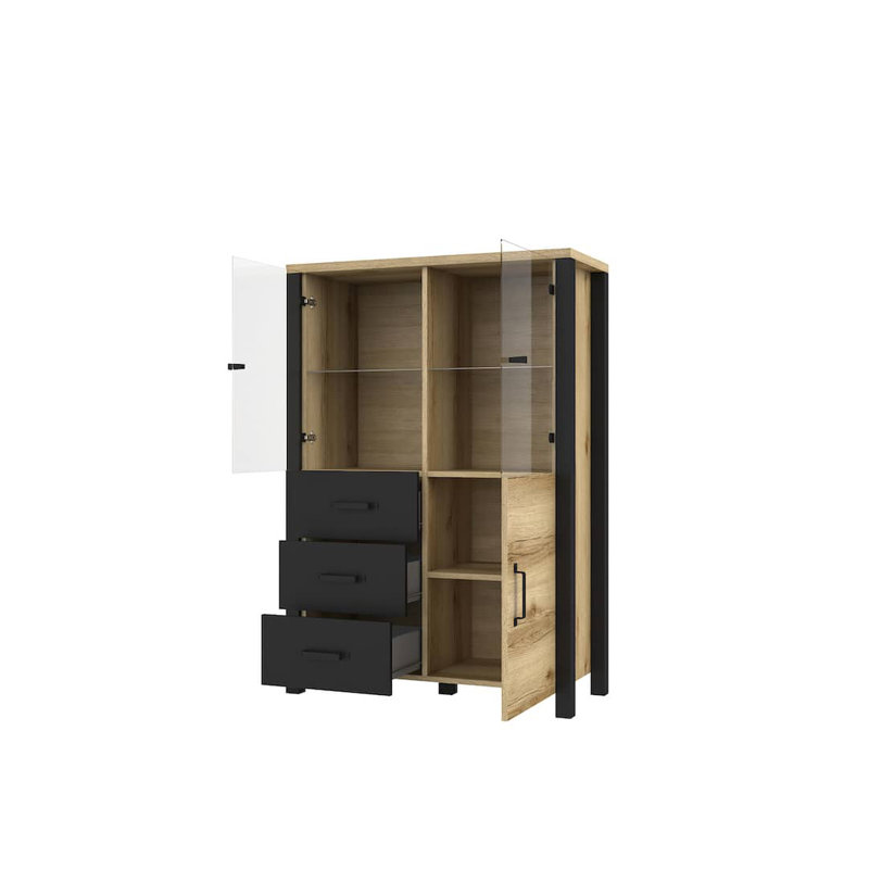 Alyissa Display Cabinet, Oak Grandson