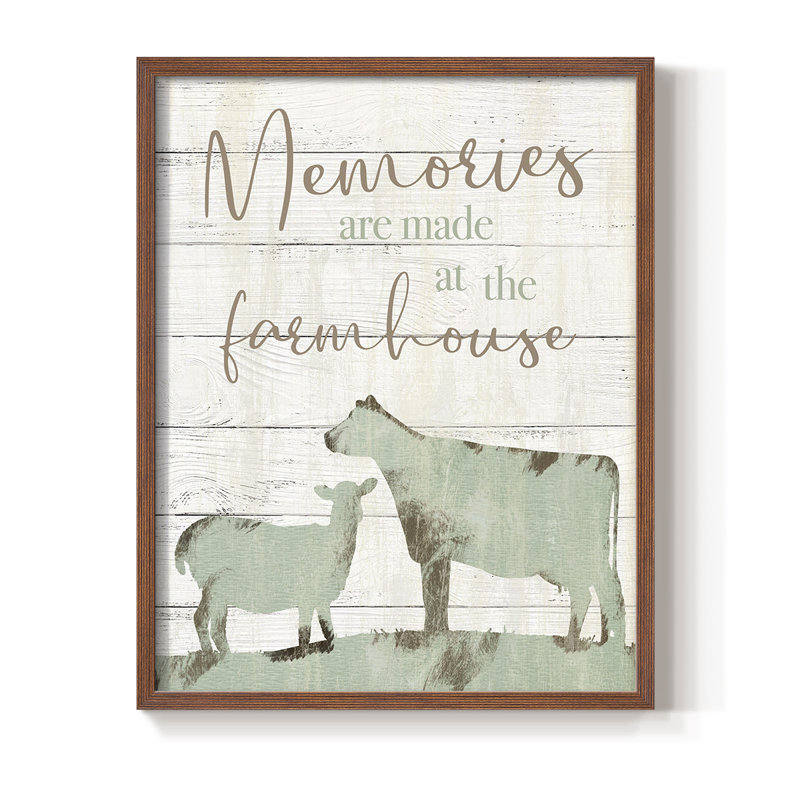 Farmhouse Memories Framed Print - Solid Wood