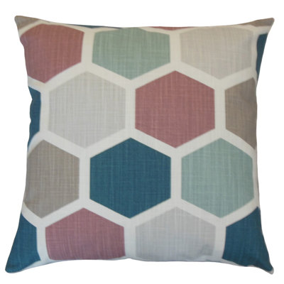 Ieni Geometric Cotton Throw Pillow