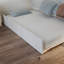 Lit plateforme double en bois massif avec pied de lit assorti et lit double Lplesy par Harriet Bee-360140110